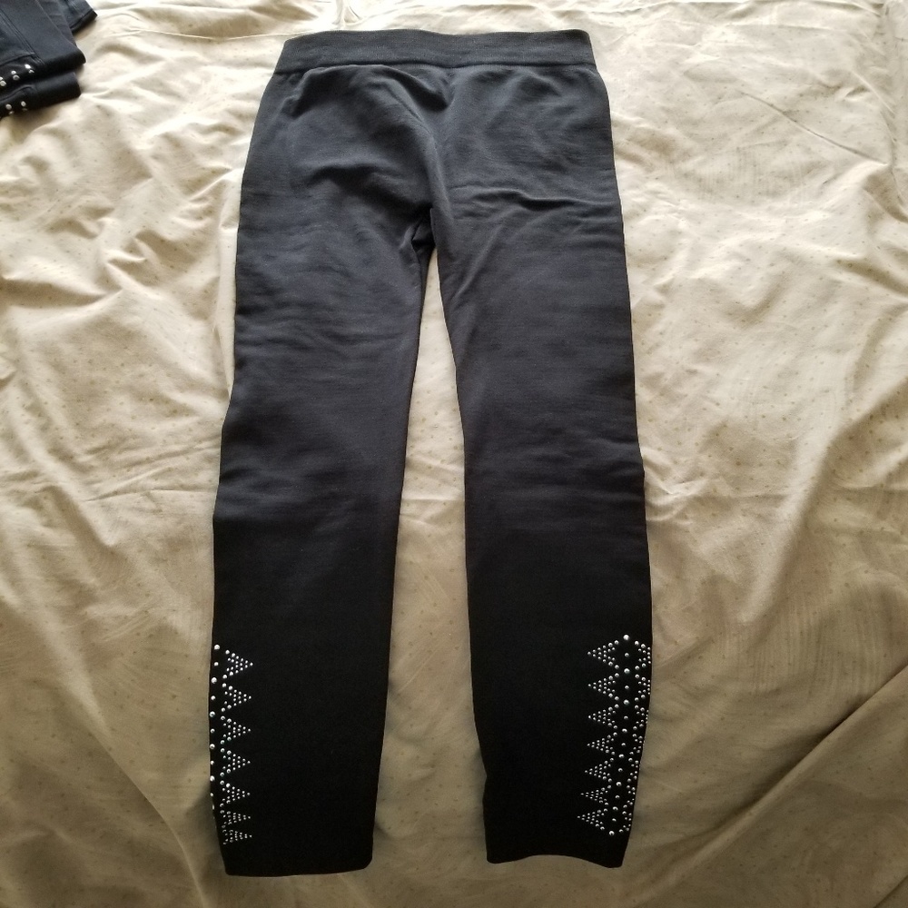 Cupio Black Leggings with Embellishment - Large